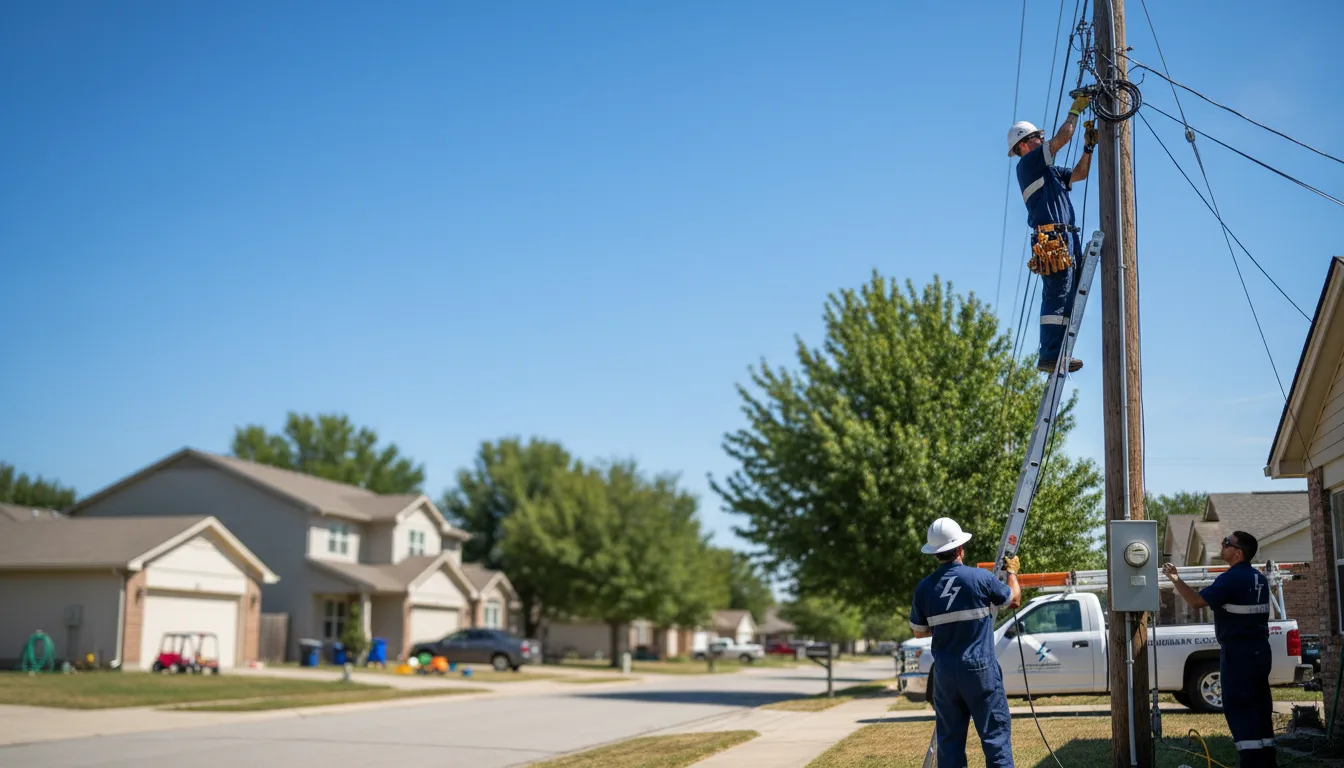 Residential electrician providing installation services in Riesel, TX